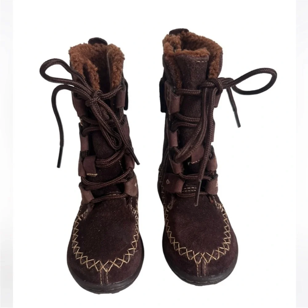 Timberlands Brown Suede High Snow Winter Boots